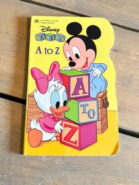 Vintage 1989 Disney Baby A to Z Board Book